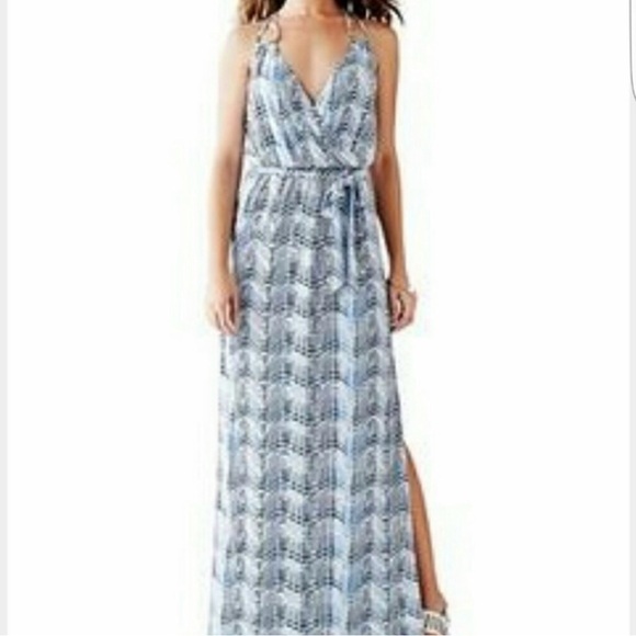 Guess Dresses & Skirts - Guess Blue and White Patterned Maxi Dress